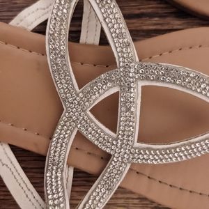 Rhinestone Sandals (Wedding) Size 6